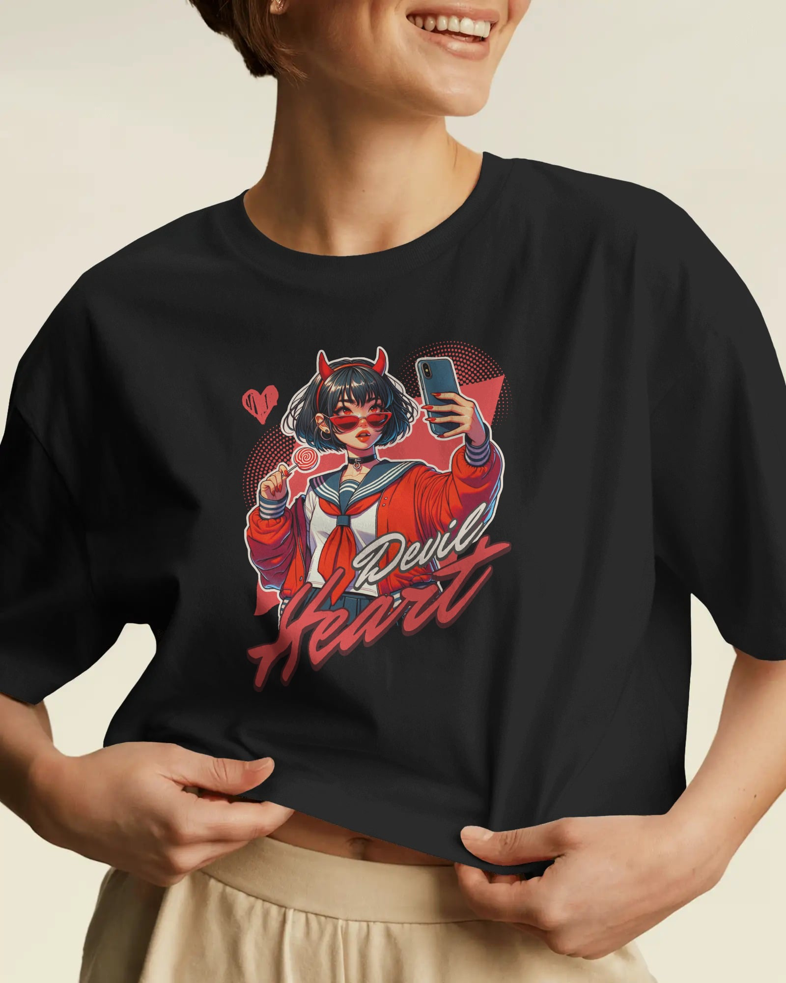 Devil Heart Women’s Crop Top | Available in Multiple Colors