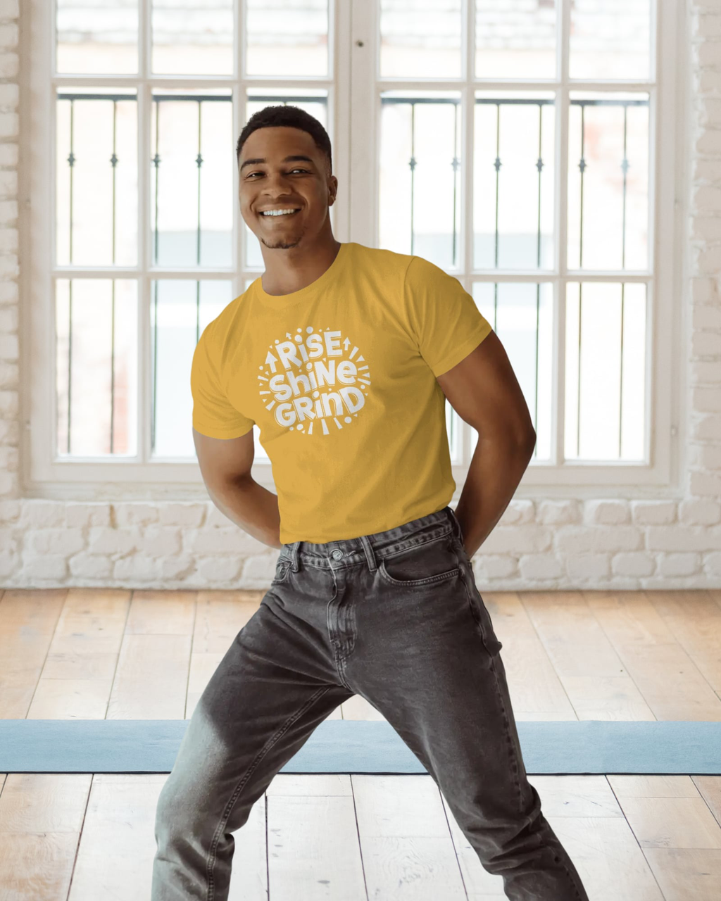 Rise. Shine. Grind. – Unisex Tee | Available in Multiple Colors