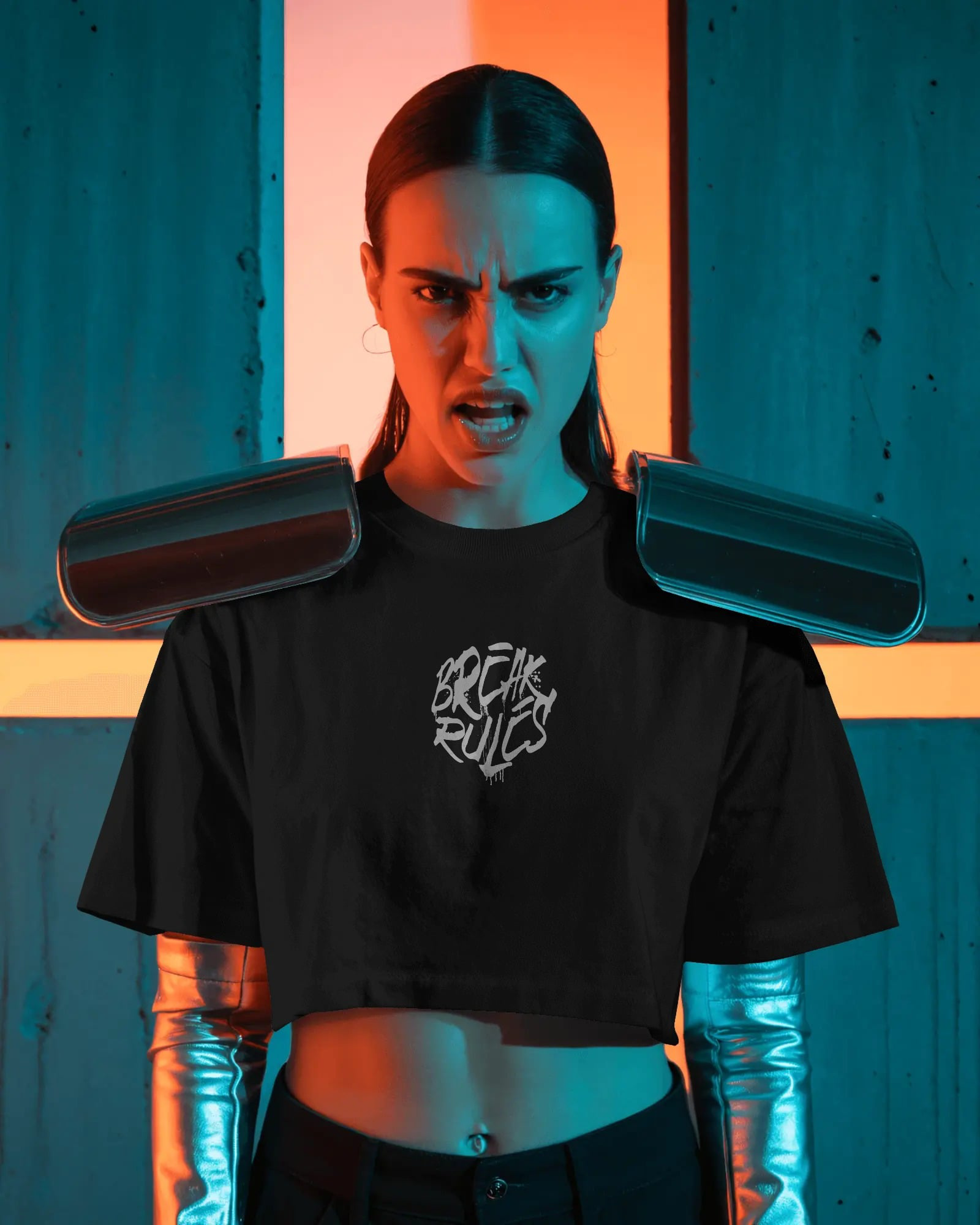 "Break Rules" – Women’s Crop Top | Available in Multiple Colors