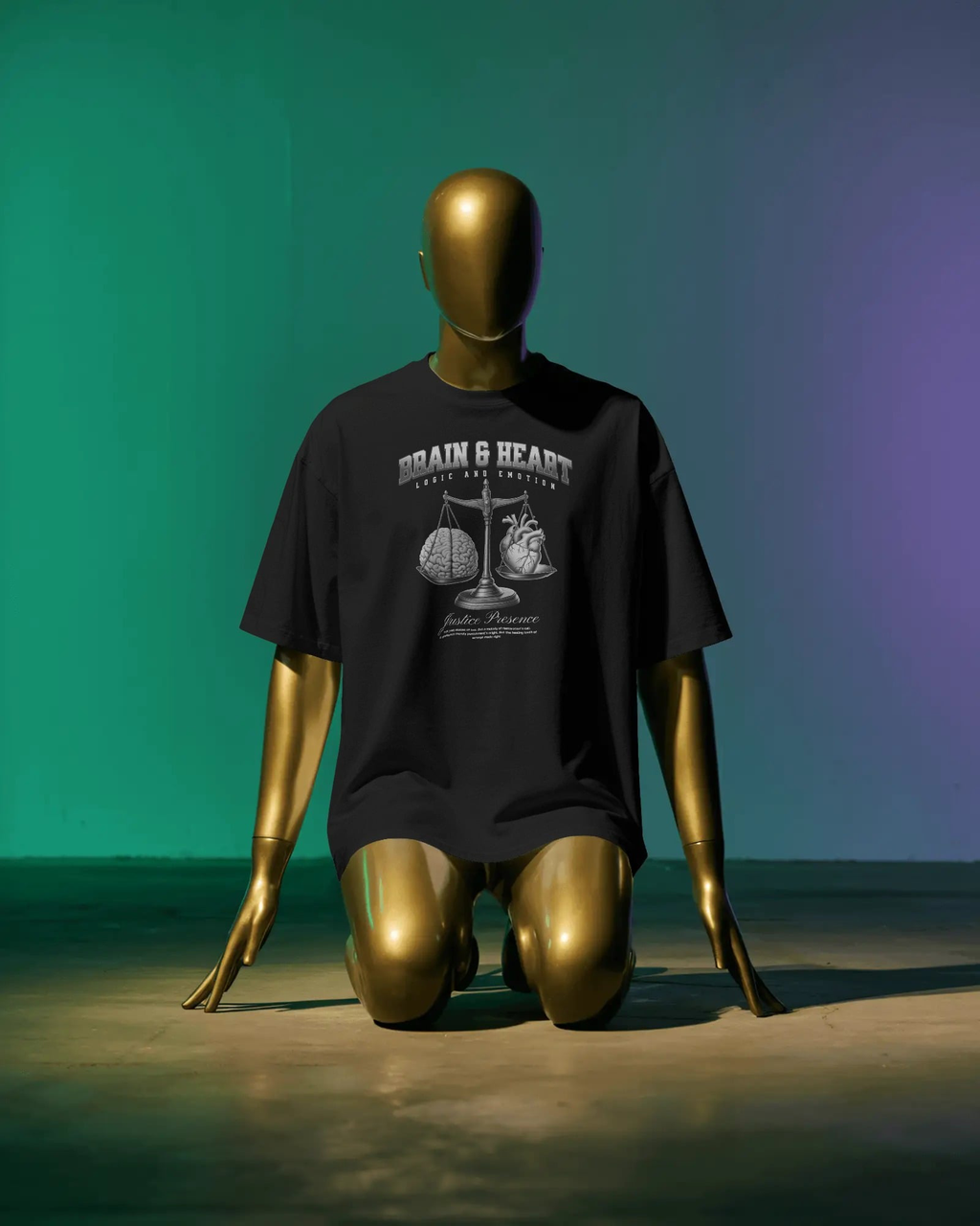 Brain & Heart – Logic and Emotion Tee | Multi Color