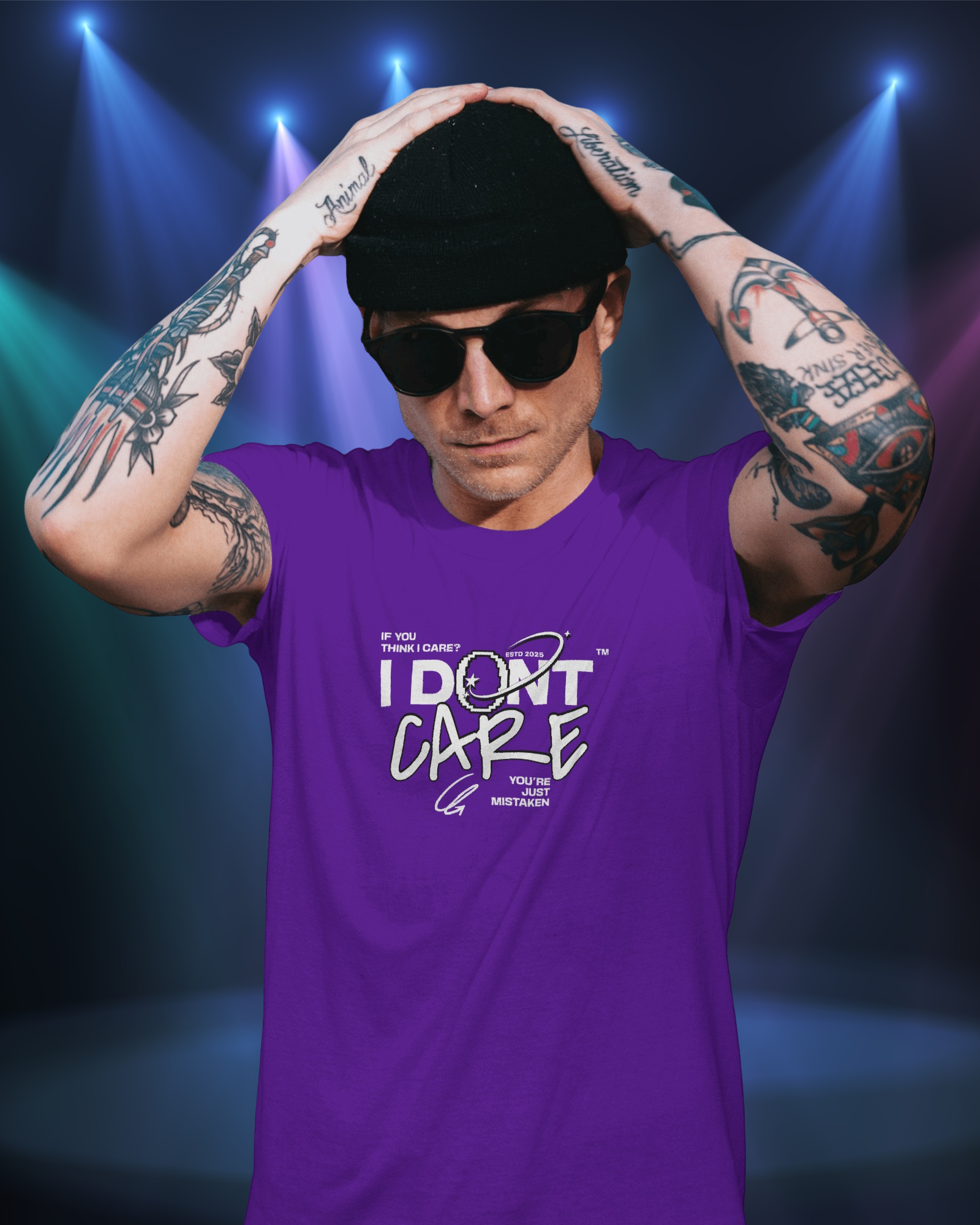 I Don’t Care – Unisex Graphic Tee | Available in Multiple Colours