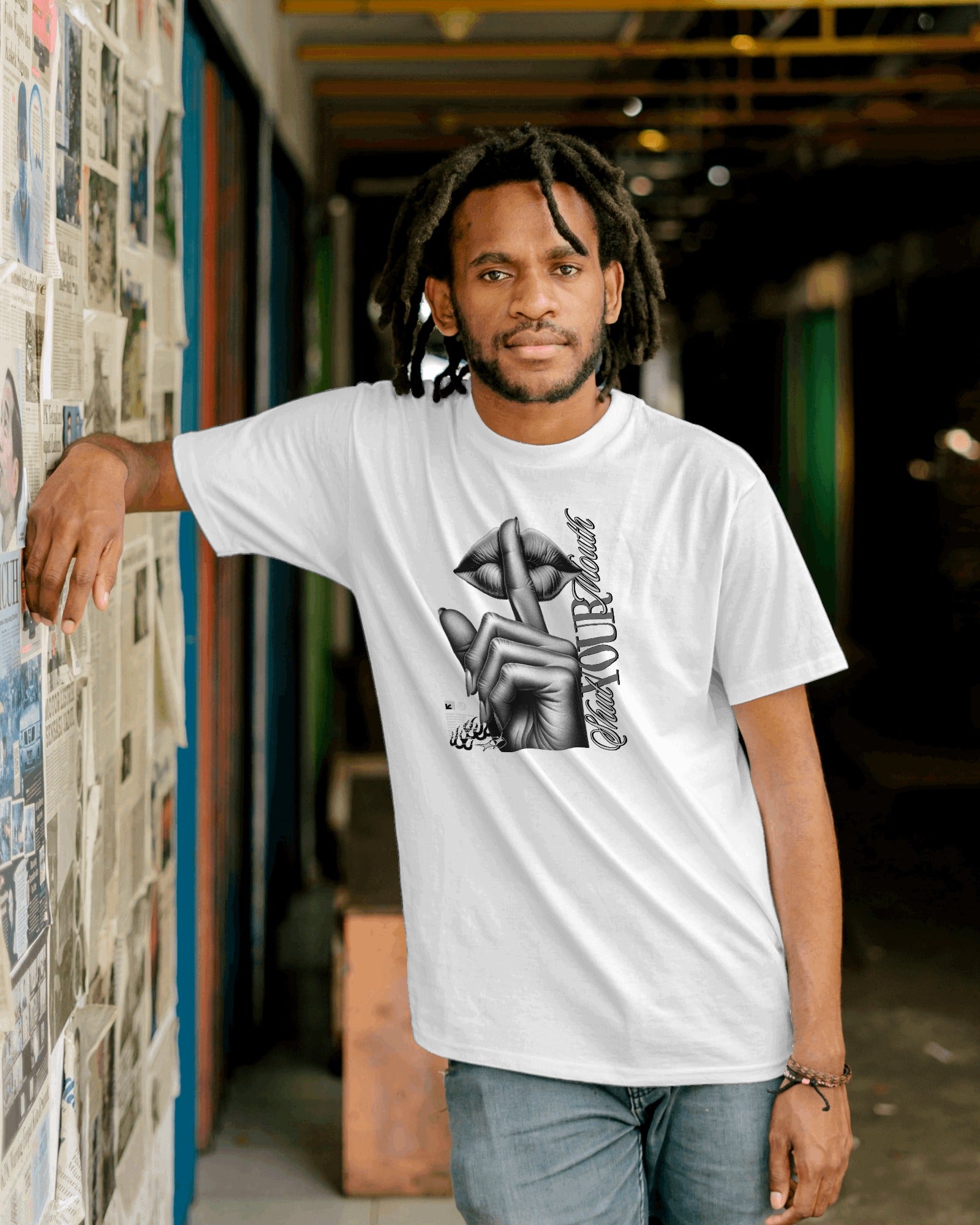 Shut Your Mouth – Bold Graphic Unisex Tee | Multi-Color Available