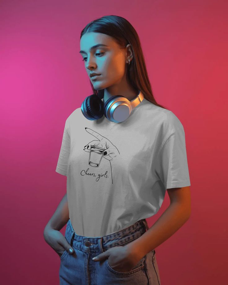 “Cheers, Girls.” Aesthetic Unisex T-Shirt | Available in Multiple Colors